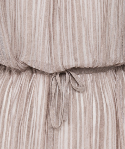 Fine Stripe Dress detail belt